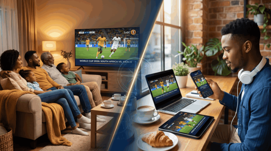 TV vs streaming advertising comparison for World Cup 2026 on SABC 1 and SABC Plus